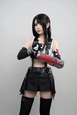 폭발적인 소녀 Nya Xiaoji – Final Fantasy 7 Tifa (55P)