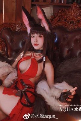 “Azur Lane”Zhu Juan Yuyue Akagi 드레스 섹시한 큰 가슴 cos 아름다운 사진 (CN : Shui Miao 아쿠아) (9P)