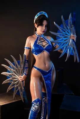 코스프레 Umeko.J Kitana Mortal Kombat Set.02