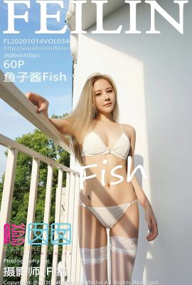 (FEILIN嗲囡囡 시리즈) 2020.10.14 Vol.346 캐비어 피쉬 워터마크 없는 풀버전 사진 (61P)