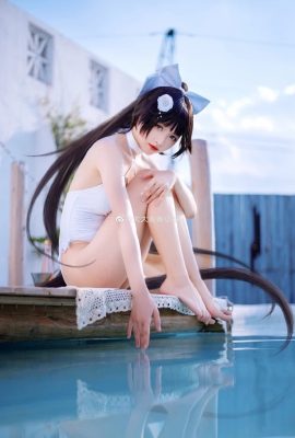 Azur Lane Beach Rhapsody Kaohsiung 수영복 cos CN 큰 곱슬 가랑이 (9P)