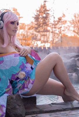 JNigri Super Sonico 슈퍼 소니코 Nico-Chan -Onsen Cosplay