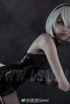 (Nie Ni Ginni) NieR Automata 2B 팬 멋진 소녀 cos