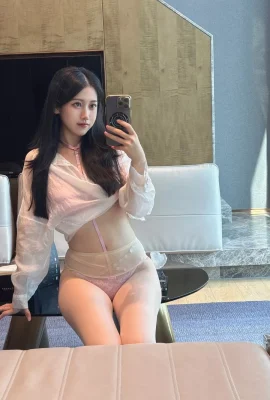 인기있는 코저는 기다리지 말고 고양이 핑크 셔츠 여자 친구 여자 친구 테마 개인 섹시한 핑크 속옷이 얇은 슬림 슬림 슬림 쇼 완벽한 바디 유혹 사진 66p