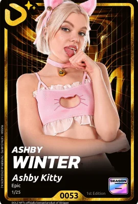 (ISTRIPPER) 2025 년 5 월 3 일 – Ashby Winter – Dolz 시리즈 – 시즌 6 – Ashby Kitty – 카드 G0053 (50p)